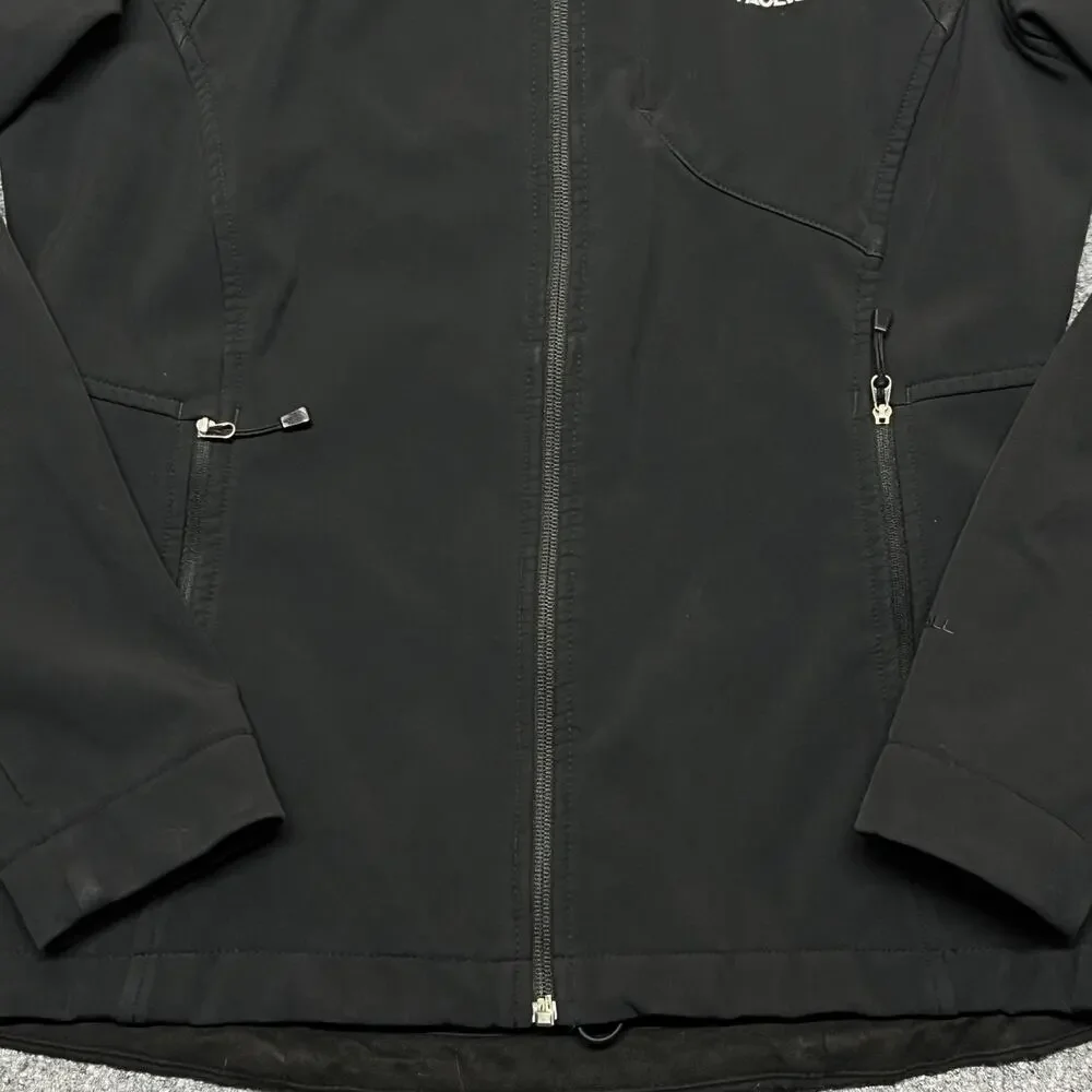 The North Face Jacket Womens Medium Black Softshell Full Zip Pockets Stretch